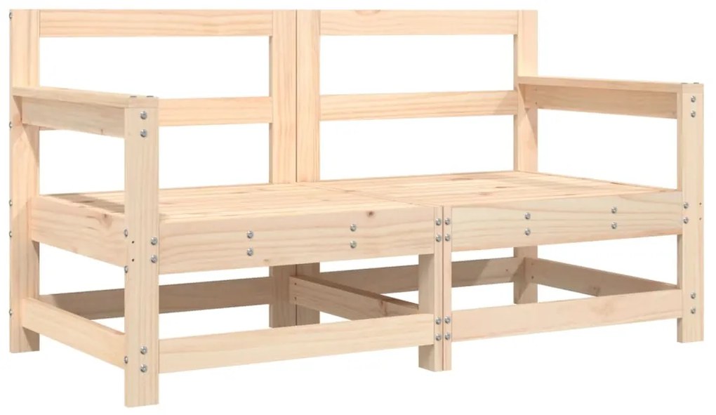 Cadeiras de jardim c/ almofadões 2 pcs pinho maciço
