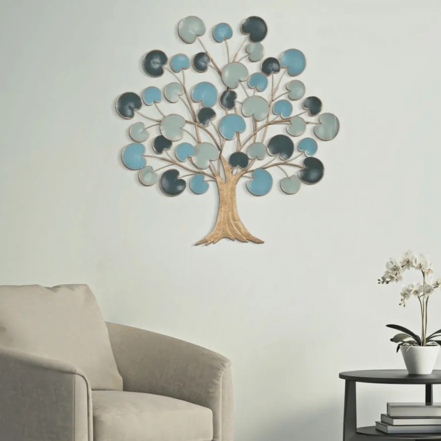 DECORAÇÃO DE PAREDE 89X2,5X90 CM AZUL