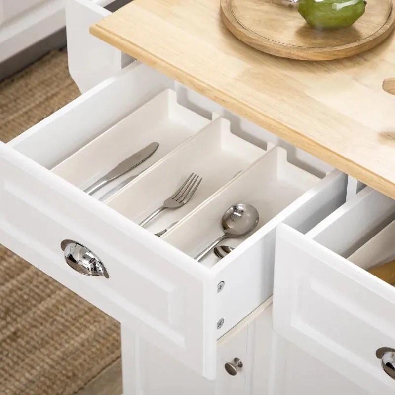 Ilha de Cozinha Delvini - Design Contemporâneo