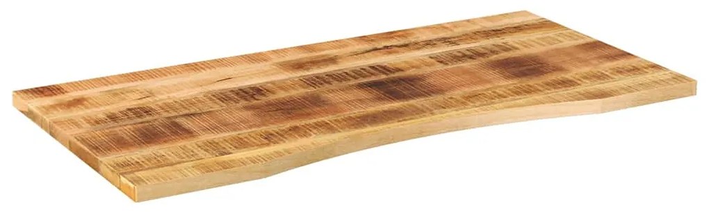Tampo de mesa com curva 120x50x2,5 cm mangueira áspera maciça