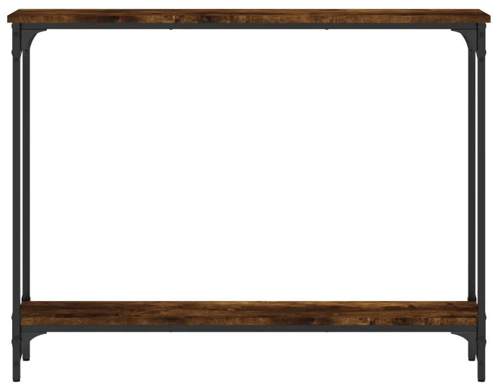 Mesa consola 100x22,5x75cm derivados de madeira carvalho fumado