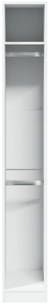Roupeiro 30x50x200 cm derivados de madeira branco