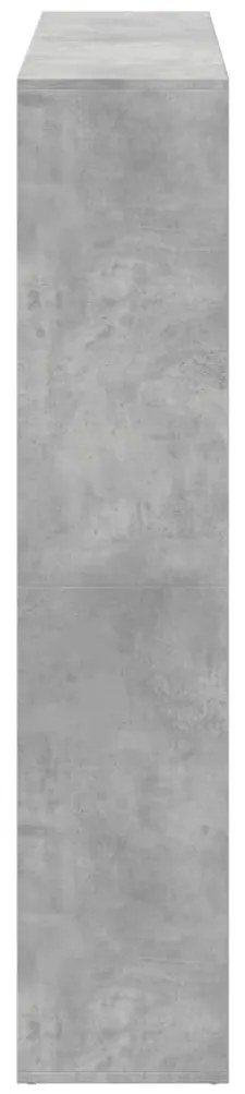 Estante 137,5x29x137,5 cm derivados de madeira cinza cimento