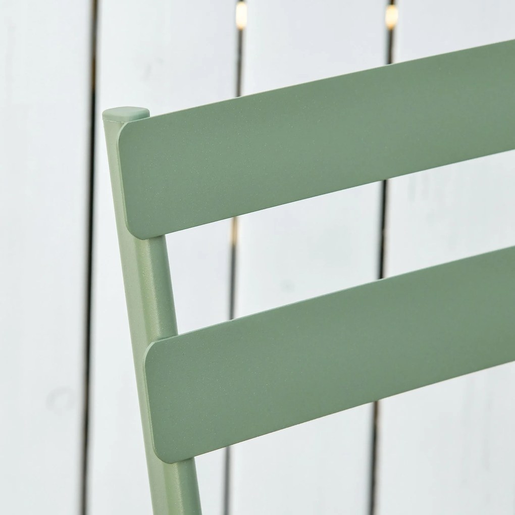 Conjunto de Móveis de Jardim Dobráveis Conjunto de 1 Mesa Redonda e 2