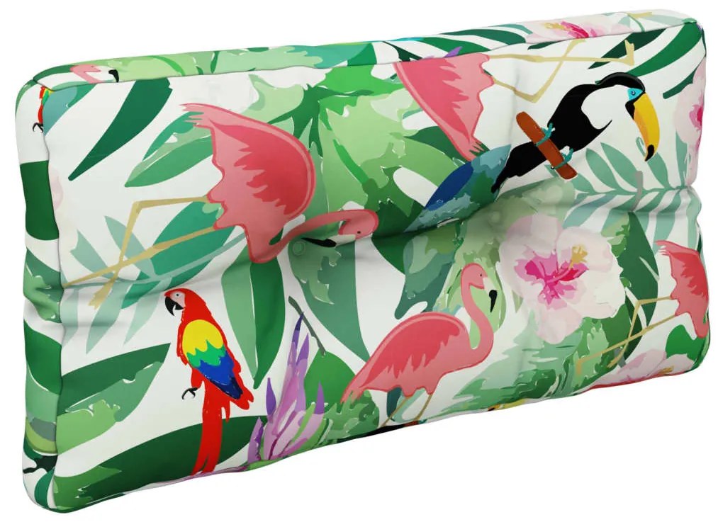 Almofadão para sofá de paletes 70x40x12 cm tecido multicolorido