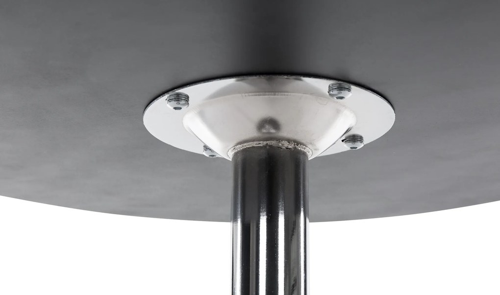 Mesa alta redonda Ø60 x 108 cm Preto