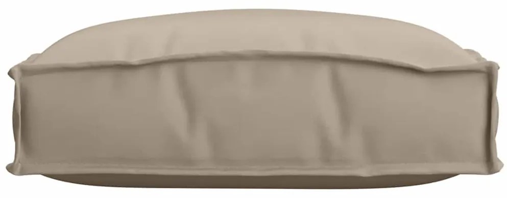 Almofadas de Palete para Assento 4 pcs Taupe 40x40x8 cm em Tecido Oxfo