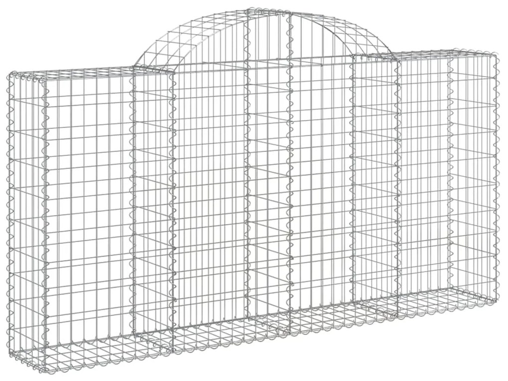 Cestos gabião arqueados 18 pcs 200x30x100/120 ferro galvanizado