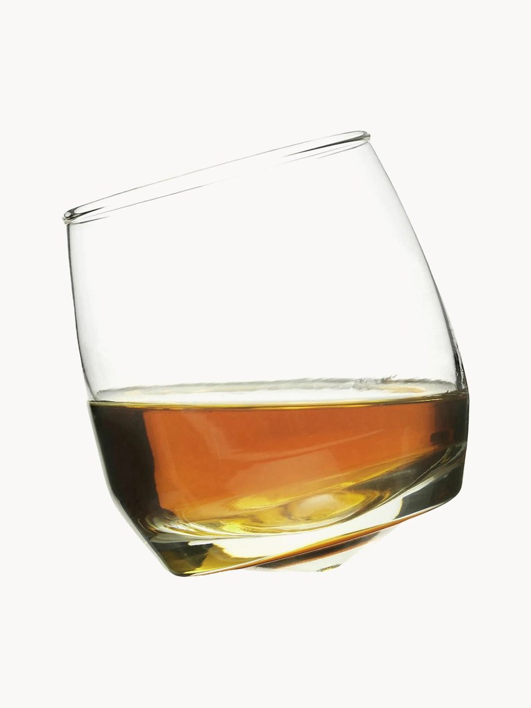 Copos de whisky com base redonda Rocking, 6 uni.