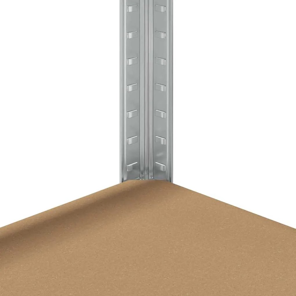 Prateleiras de armazenamento de 4 camadas 2 pcs aço prateado