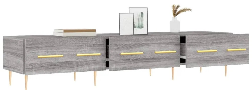 Móvel de TV 150x36x30 cm derivados de madeira cinzento sonoma