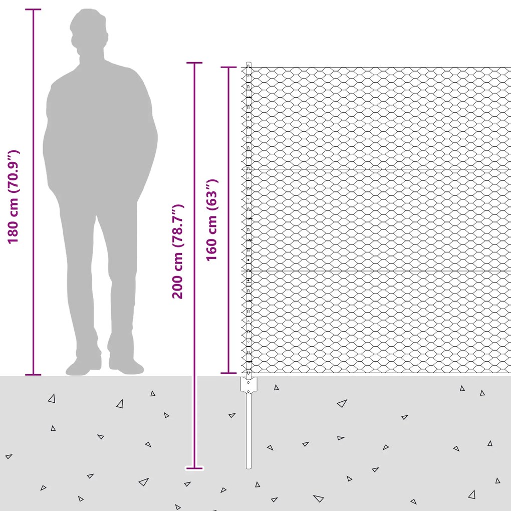 Pilares de Cerca vidaXL 22 pcs U-Channel Cinza 160 cm Aço