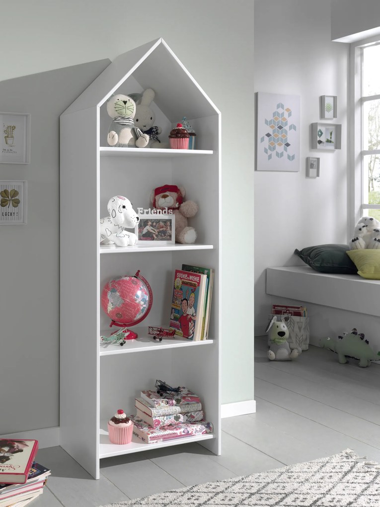 Conjunto 2 armarios Guarda Roupa infantil + estante infantil coleção CASAMI Cinza e Branco