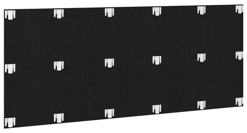 Cabeceira de Cama vidaXL Preto Carvalho 200x1,5x80 cm Madeira Reforçad