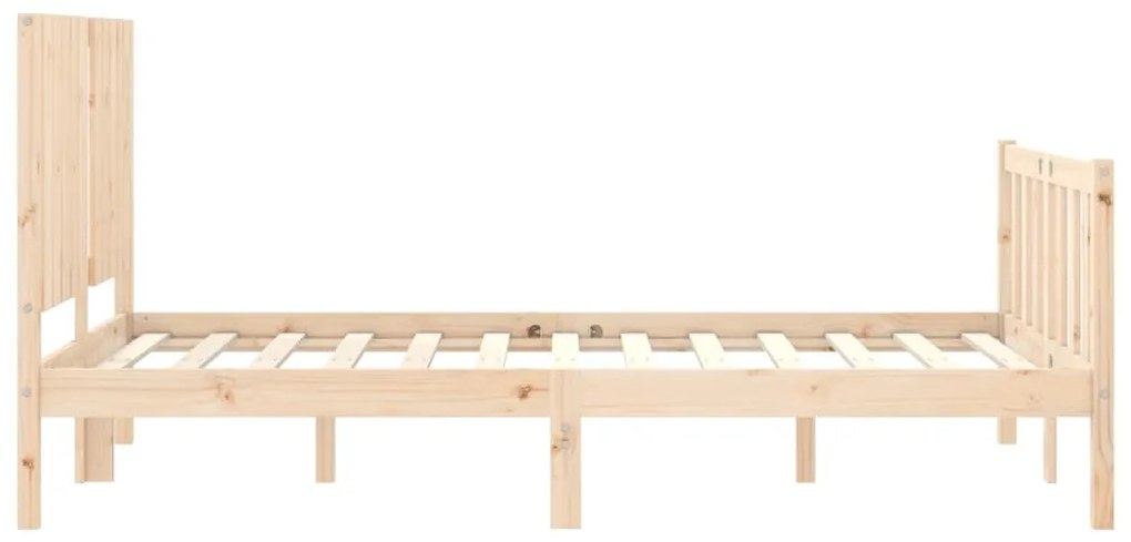 Cama sem colchão 120x200 cm madeira de pinho maciça