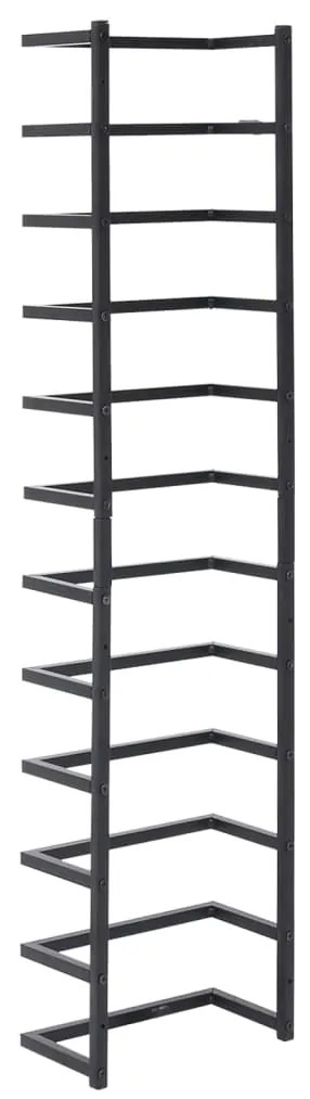 Toalheiro 24x12x96 cm aço preto