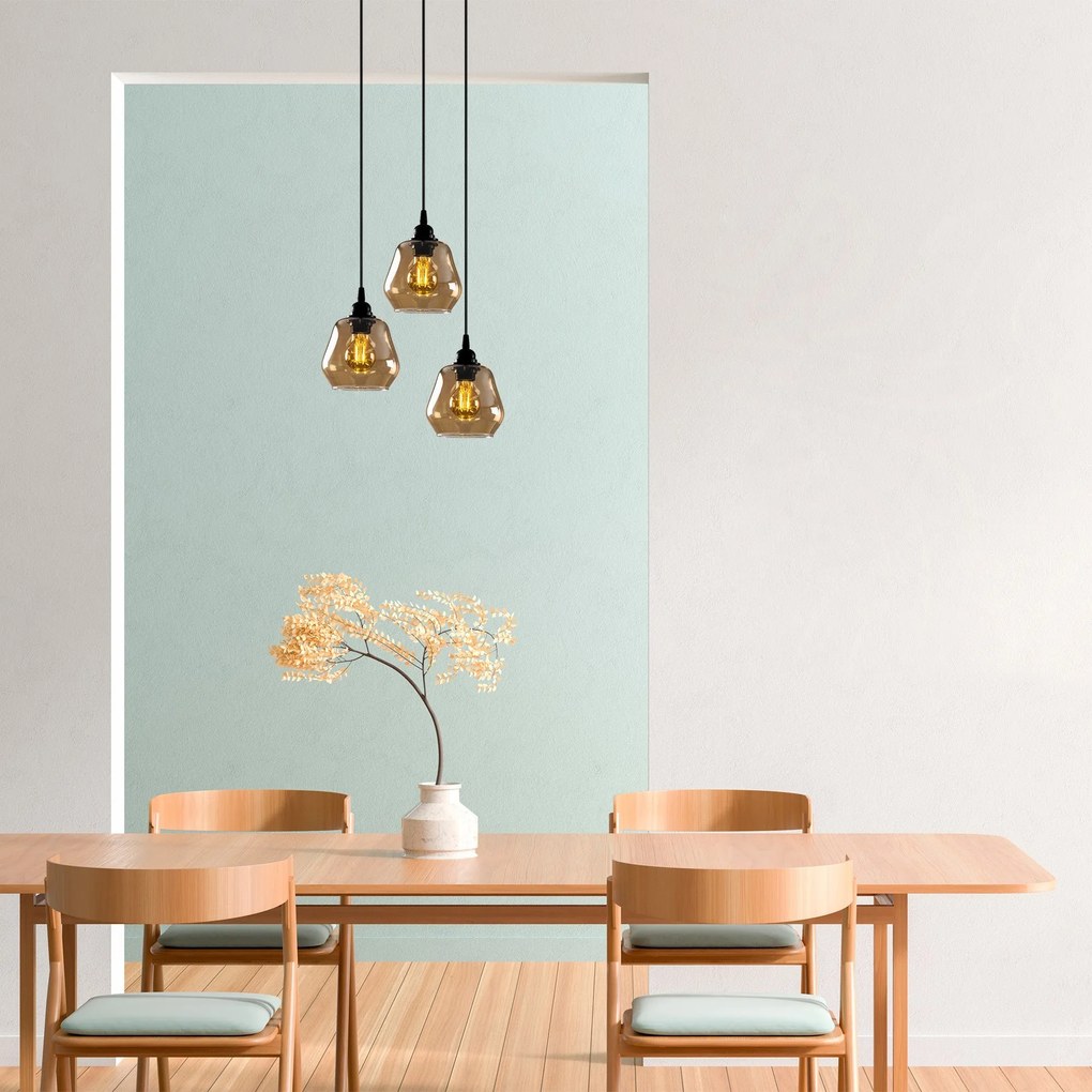 Chandelier Gold – Dourado e Preto – 39 x 39 cm