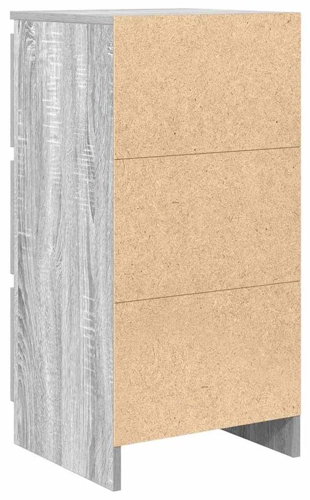 Aparador 37,5x35x76 cm derivados de madeira cinzento sonoma
