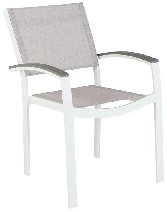 Conjunto de jardim em alumínio mesa e 8 cadeiras cinzentas PERETA Beliani