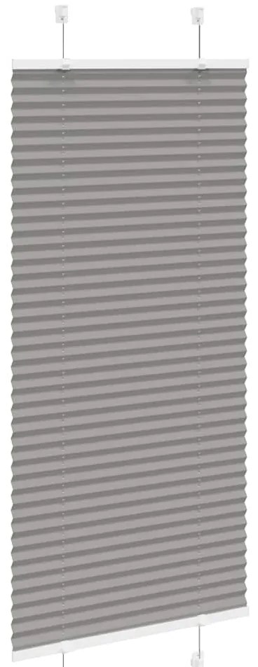 Antracite Plissada Cega 65x100 cm Largura Tecido 64,4 cm