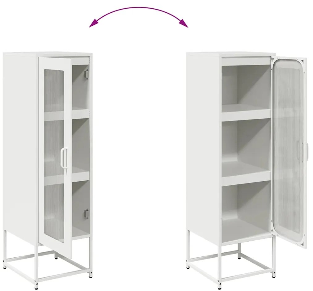 Móvel alto 36x39x123 cm aço laminado a frio branco