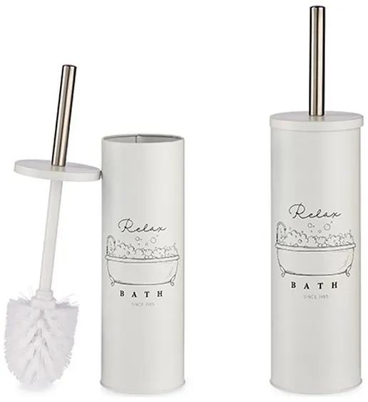 Porta-escova Relax Branco (9,5 x 37,5 x 9,5 cm)