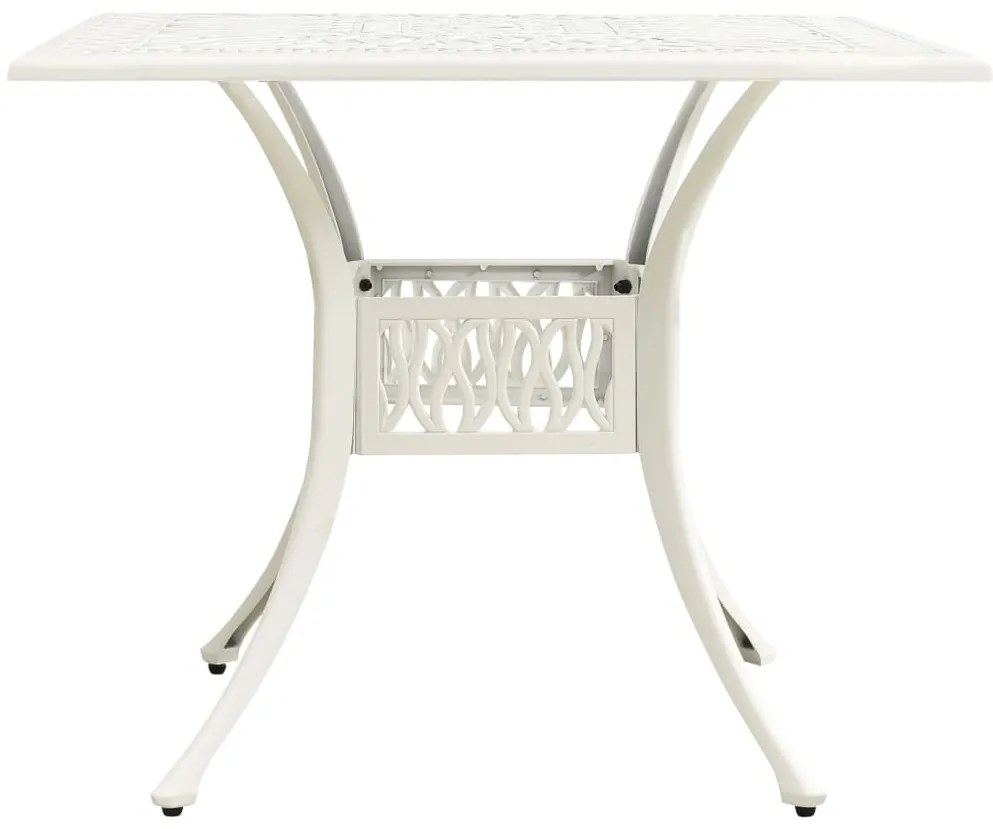 5 pcs conjunto de bistrô alumínio fundido branco