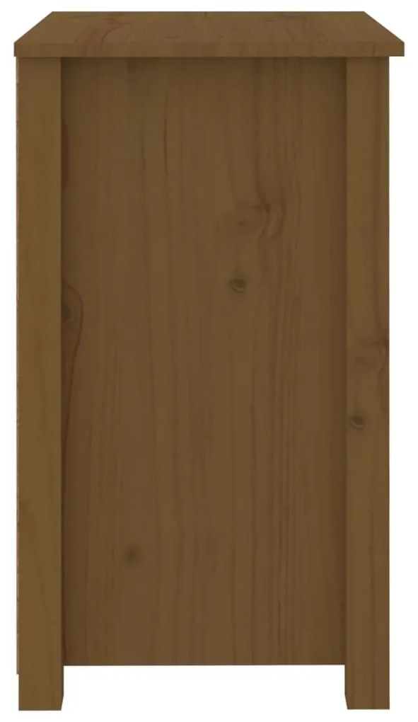 Mesas de cabeceira 2pcs 50x35x61,5 cm pinho maciço castanho mel