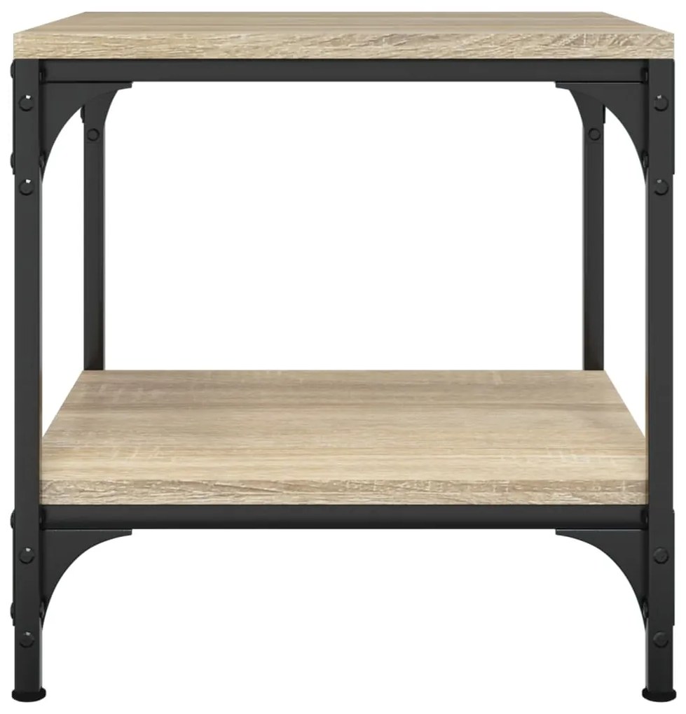 Mesas de apoio 2 pcs 40x40x40 cm derivados madeira sonoma