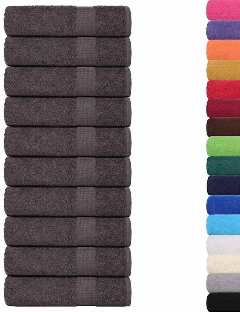 Toalhas de banho 25 pcs 70x140cm 360 gsm 100% algodão antracite