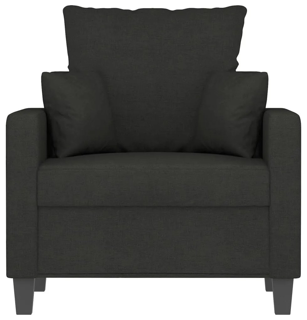 Poltrona 60 cm tecido preto