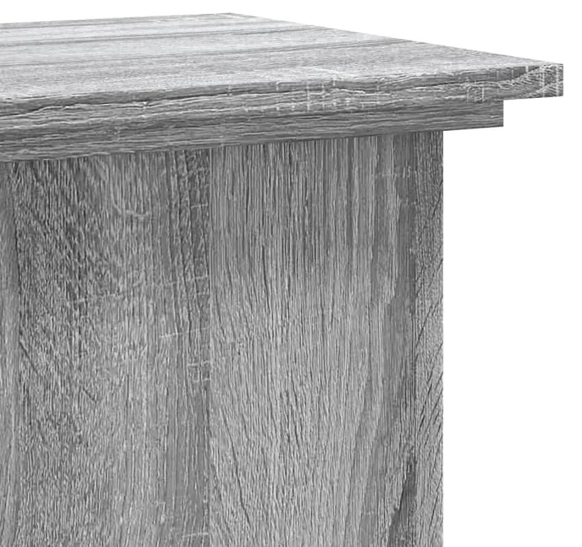 Suporte p/ plantas 33x33x60 cm derivados madeira cinza sonoma