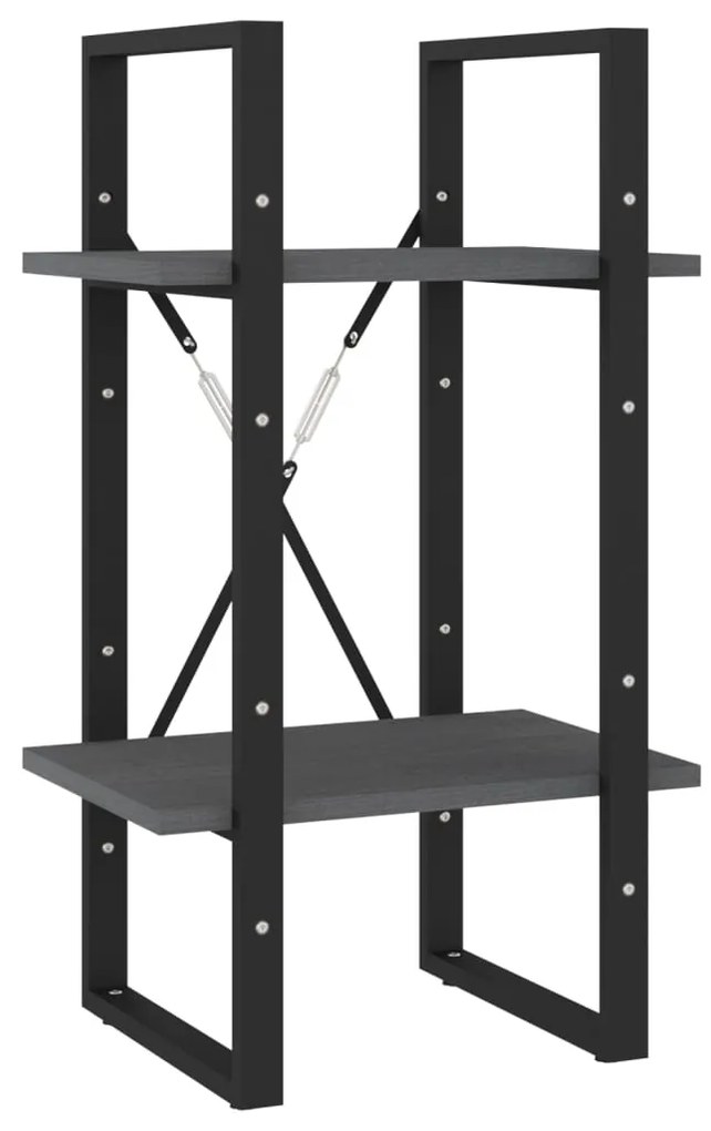 Estante c/ 5 prateleiras 40x30x175 cm madeira de pinho cinzento