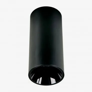 Aplique De Teto Led De Superfície Redondo Ø7,2 Cm Em Alumínio Luisiana Branco Cálido 2700k & Preto & 8 W & 38º - Sklum