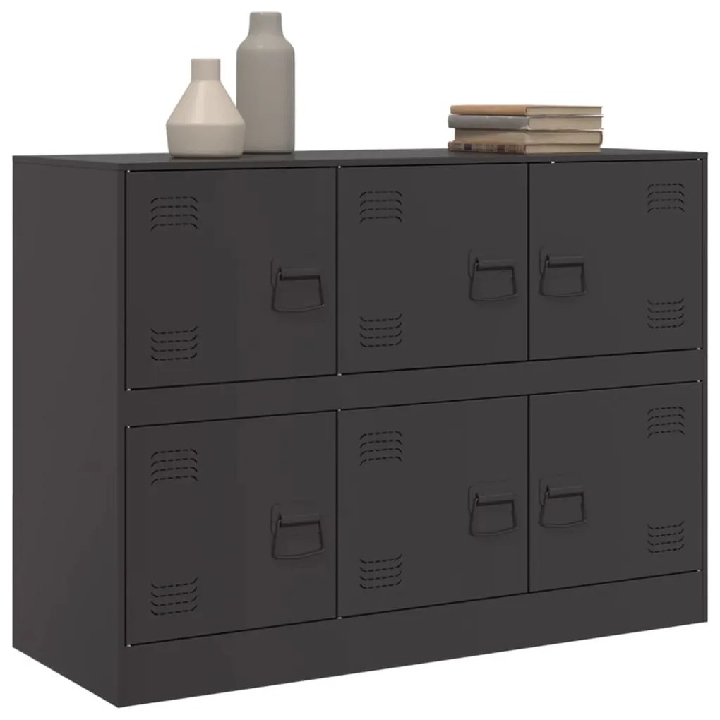 Aparador 99x39x73 cm aço preto