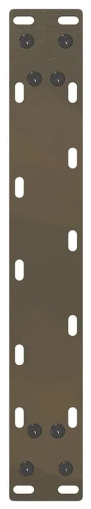 Pés para mesa de centro em formato de U, 2 peças, aço natural, 40x(30-