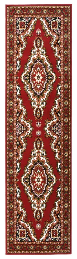vidaXL Passadeira 80x350 cm polipropileno vermelho oriental