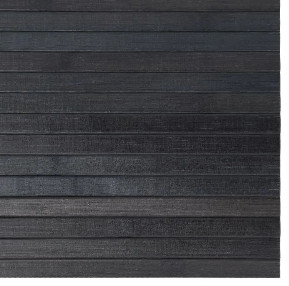 Tapete retangular 100x200 cm bambu cinzento