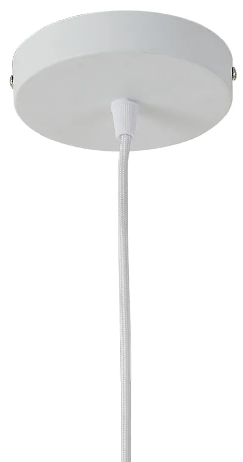 Candeeiro suspenso moderno branco 50cm 3-luzes - Drum Duo