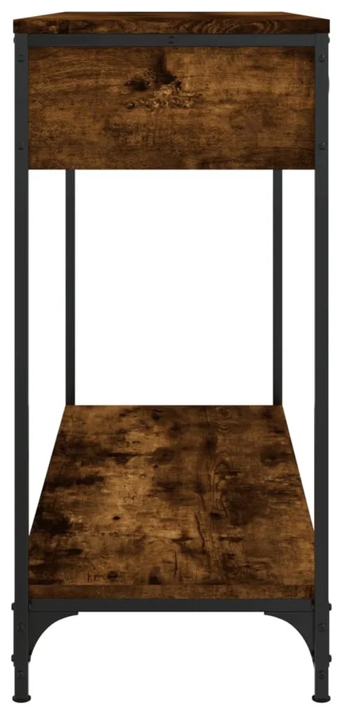 Mesa consola 100x34,5x75cm derivados de madeira carvalho fumado