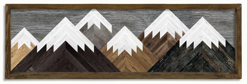 Quadro Decorativo em MDF TAH024 – Multicolor – 35 x 120 cm