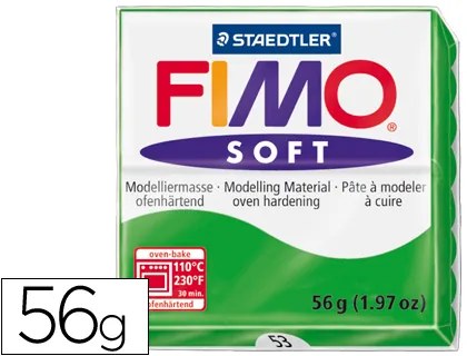 Pasta para Modelar Staedtler Fimo Soft 56 gr Cor Verde Tropical