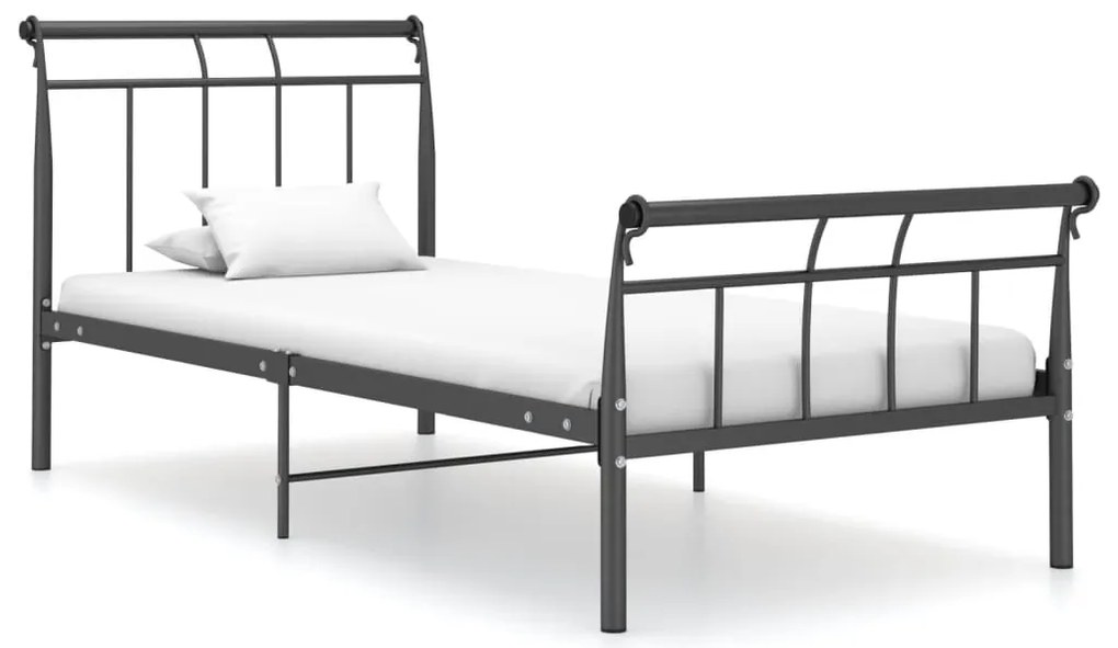 Estrutura de cama 90x200 cm metal preto