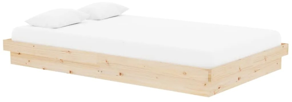Estrutura de cama 120x200 cm madeira maciça