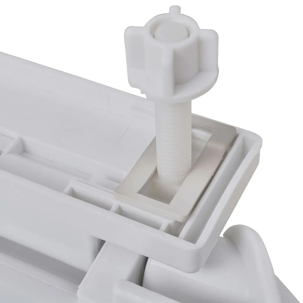 Tampos sanita com tampas de fecho suave 2 pcs plástico branco