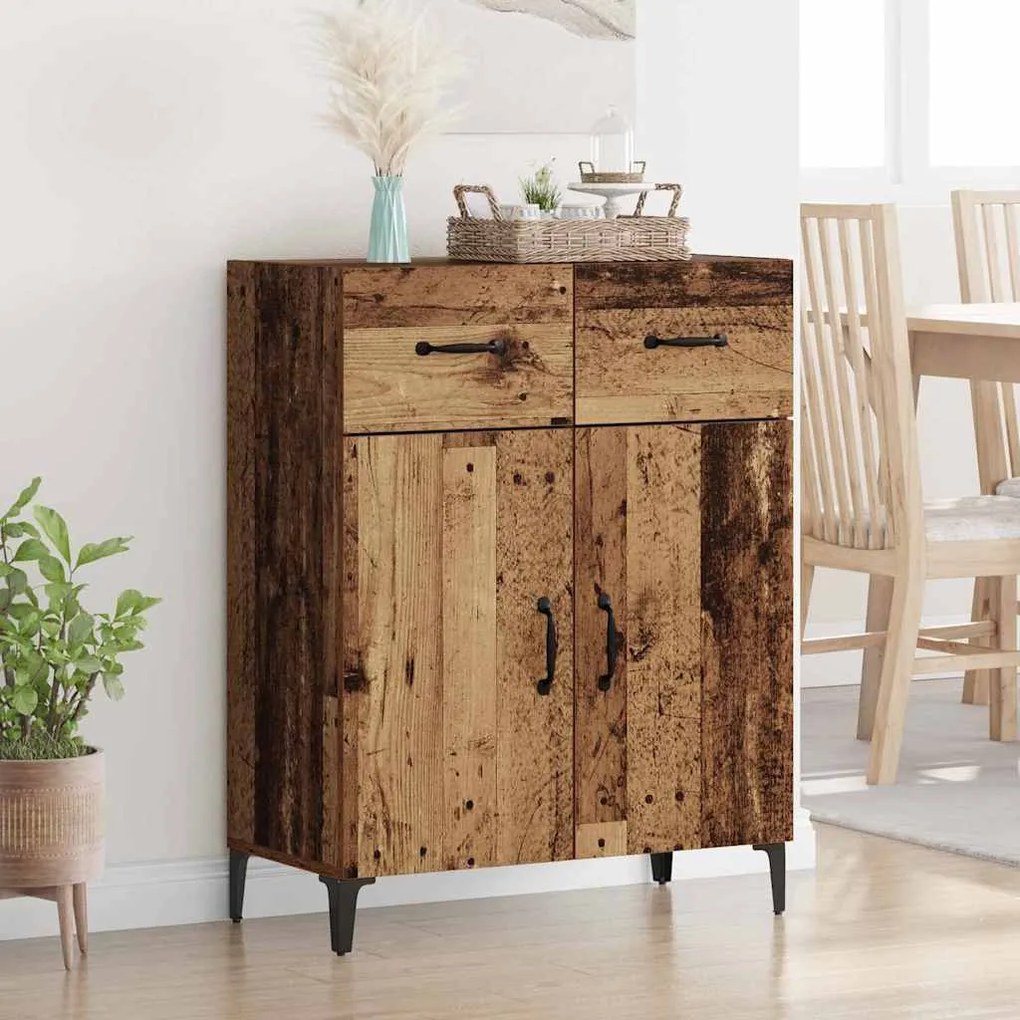vidaXL Buffet Madeira antiga 34 x 69.5 x 90 cm Madeira processada