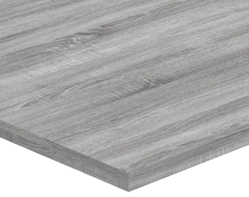 Prateleiras de parede 4pcs derivados de madeira cinzento sonoma
