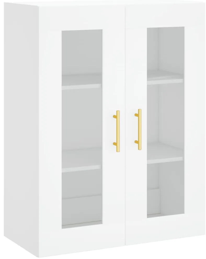 Móveis de parede 2 pcs derivados de madeira branco