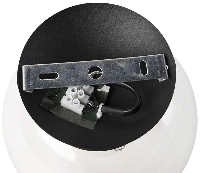 Candeeiro de teto Art Deco preto - Pallon