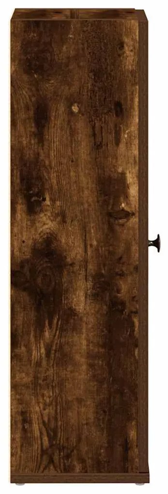 Móvel p/casa banho c/suporte rolos 20,5x22x72cm carvalho fumado